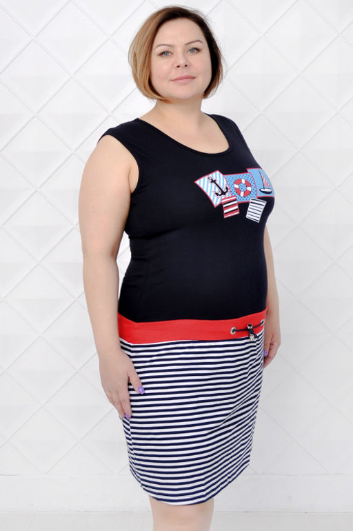 Арт. 613 Туника 44-54 (6 шт) Цвет:ассорти - Калинка фото 2