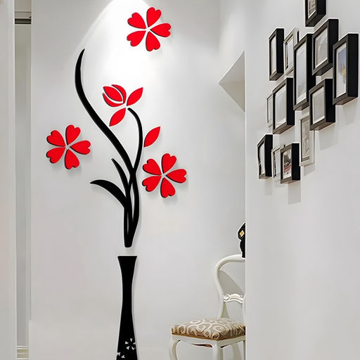 Наклейка интерьерная TAKE IT EASY Цветы, декор на стену, панно 150?58 см  фото 8