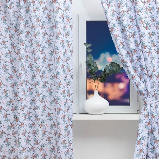 Комплект штор для кухни с подхватами Berry garden 145х180см-2 шт., 100% п/э - Этель фото 2