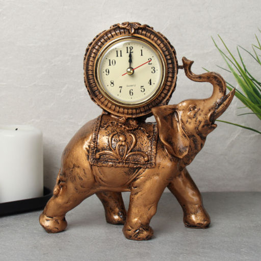 Часы статуэтка Слон 20 см / 321A /уп 36/ - ГалеонТрейд фото 2