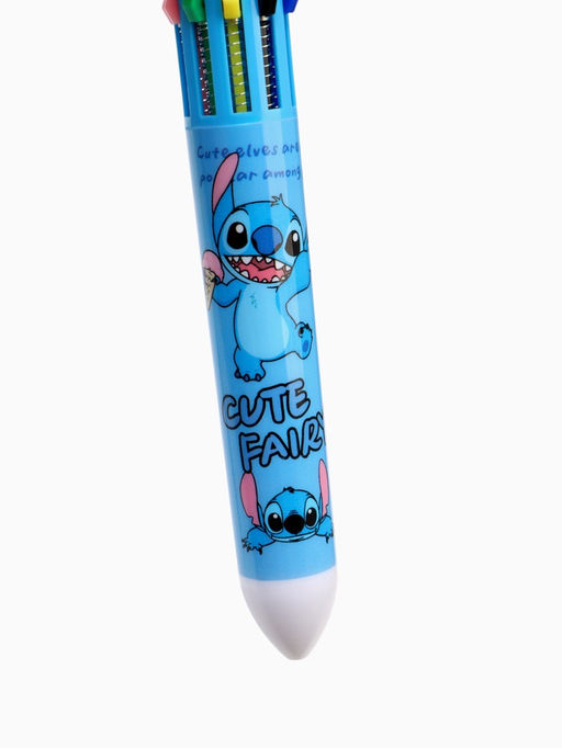 Ручка многоцветная 10 цветов Стич