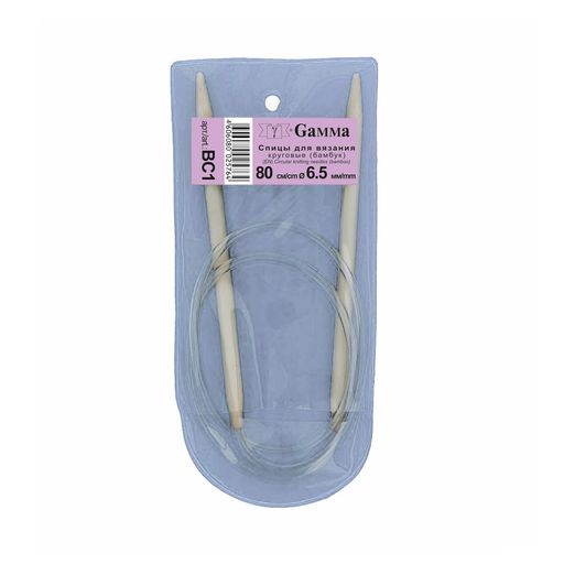 Спицы GAMMA круговые BC1 бамбук d 6.5 мм 80 см 1 шт