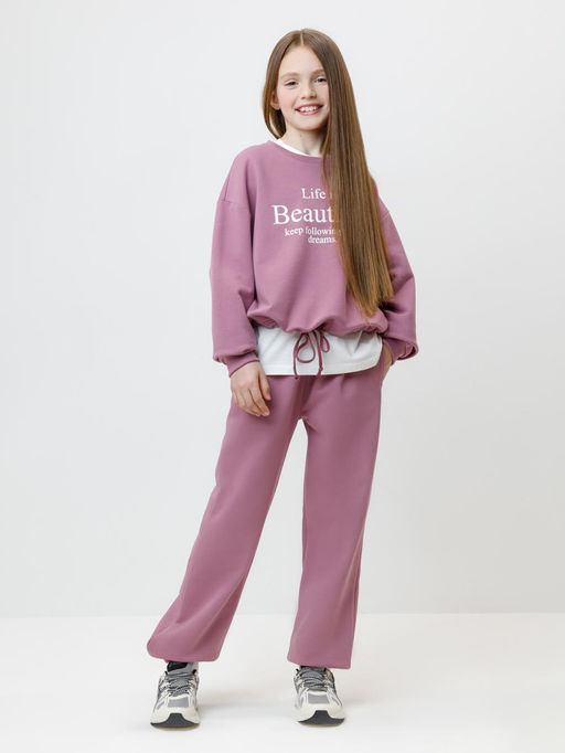 КР 400851/темная орхидея к595 брюки для дев