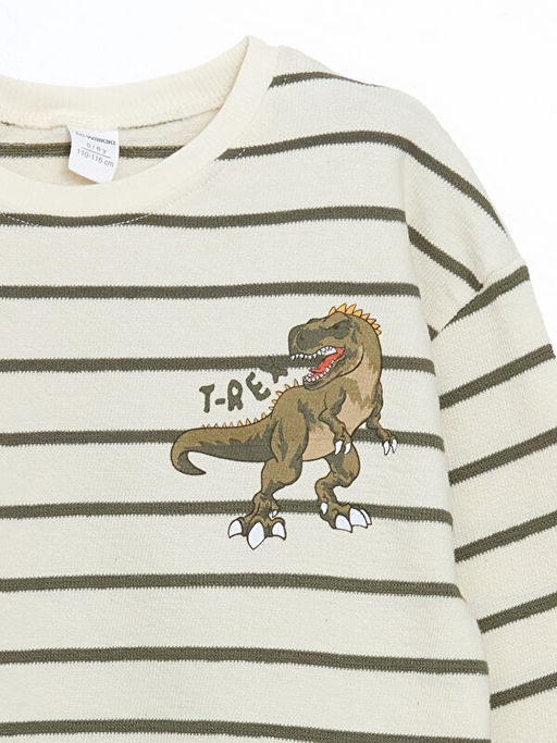 Dinozor Bask?l? Erkek ?ocuk Ti??rt ve Pantolon 2li