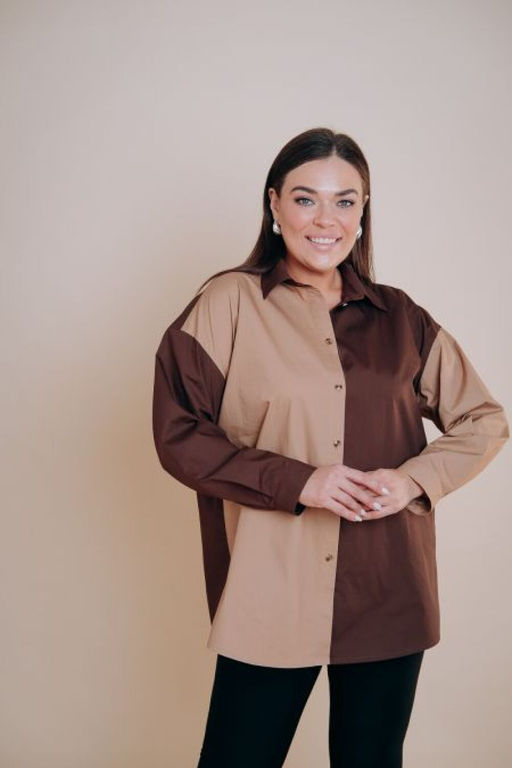 Рубашка Luxury Moda 1375 темно-коричневый