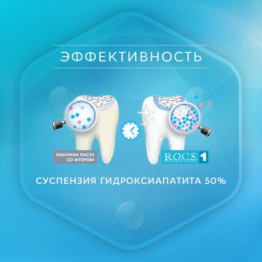 Зубная паста R.O.C.S. UNO Calcium (Кальций), 74 гр РОКС  фото 5