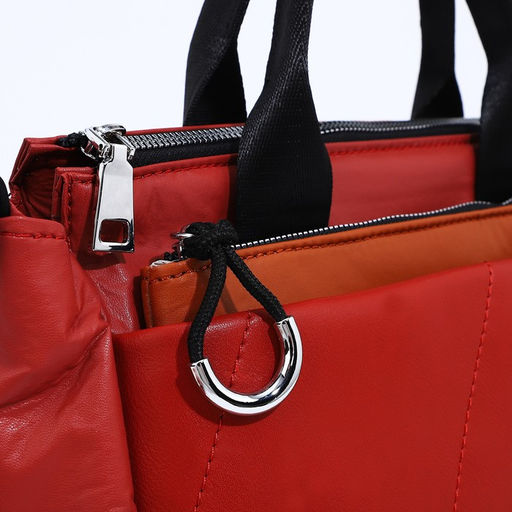 Сумка-тоут на молнии, цвет красный - Simaland фото 6