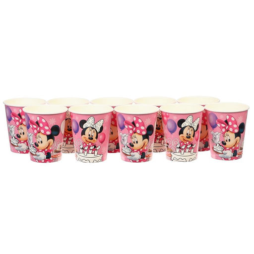 Цена за 10 шт. Стакан бумажный-раскраска С Днем Рождения!, 250 мл, Минни Маус - Disney фото 4