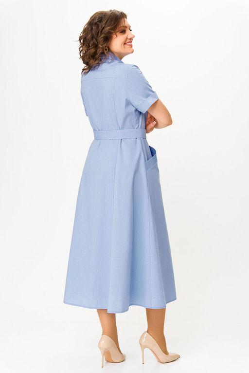 Платье Swallow 822 голубой фото 4