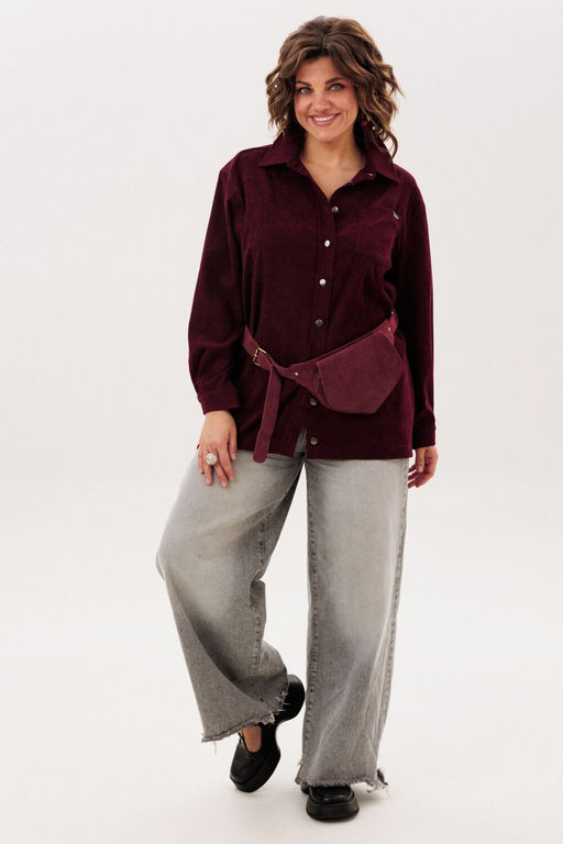 Рубашка ANELLI 1819 вишня фото 7