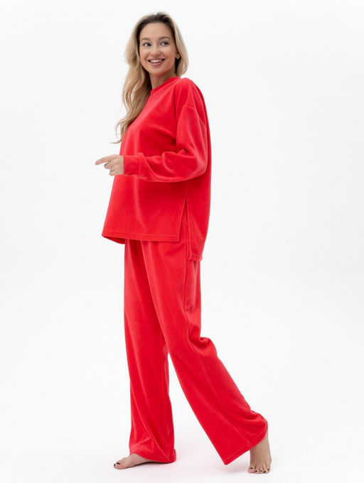 Костюм велюр ,коралловый - Binita фото 2