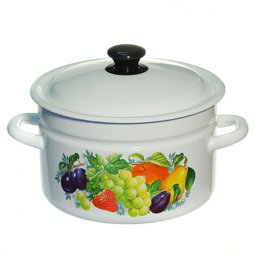 ЭМ_Кастрюля 5,0 л цилиндр ((декор) арт. 41804-162/6 КМК