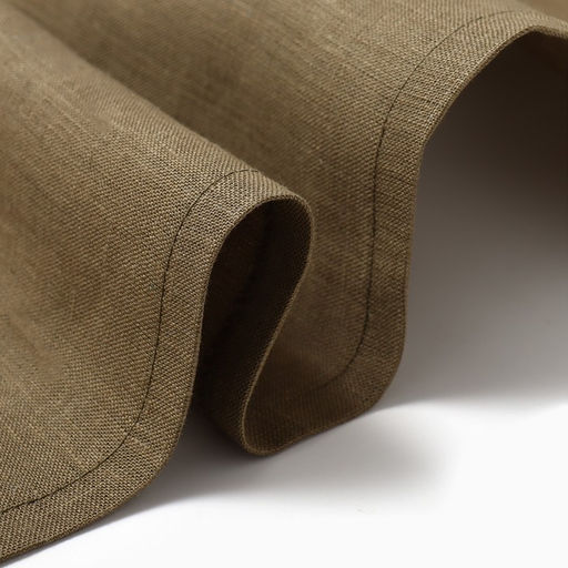 Скатерть «Этель» Linen collection khaki, 145×180 см, 100% лён 210 г/м²