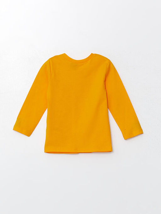 Bisiklet Yaka Uzun Kollu Galatasaray Bask?l? Erkek Bebek Pijama Tak?m? - Waikiki фото 3