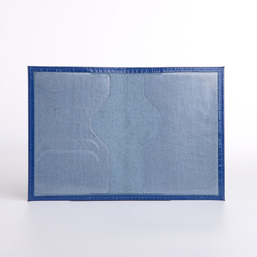 Обложка для паспорта, цвет синий - Simaland фото 5