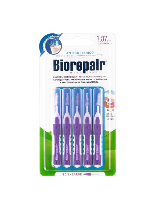 Конические межзубные ершики 1,07мм Biorepair Scovolini Interdentali Conici 1,07 mm / /Биорепеар  фото 4