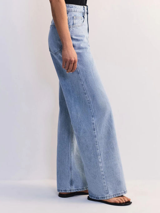 Широкие джинсы с высокой посадкой ZR2605092309-101 / Zarina