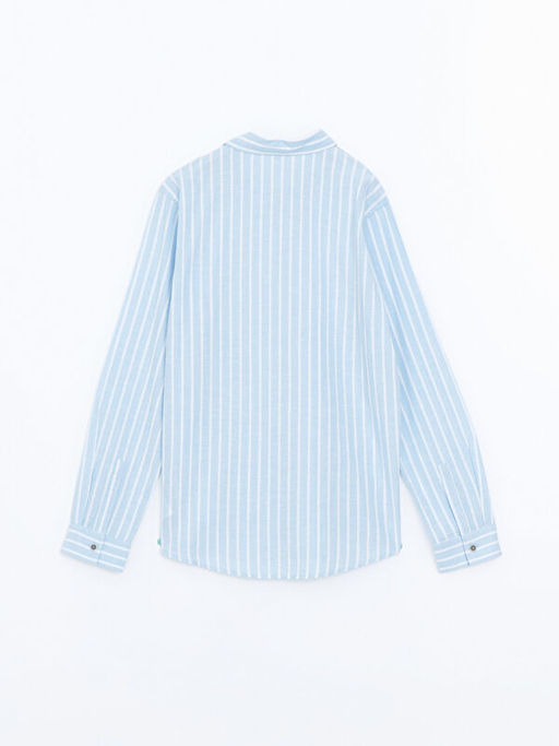 ?izgili Keten Kar???ml? Erkek ?ocuk G?mlek