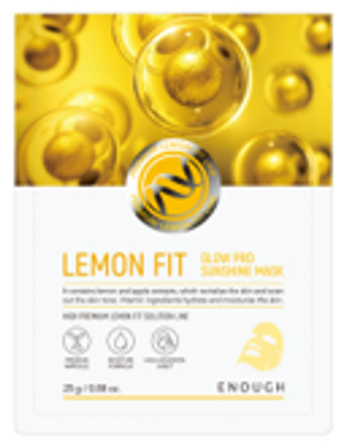 Enough Lemon Fit Glow Sunshine Mask 25g*1ea - Тканевая маска с витамином С
