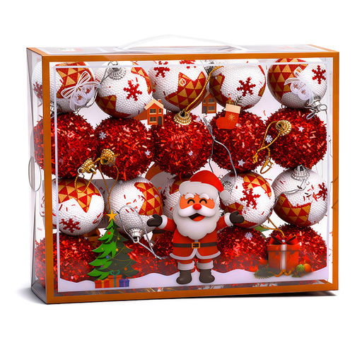 Набор новогодних украшений "Чудесный праздник" (20шт х 5см)