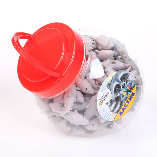 Цена за 100 шт. Ластик фигурный Акула, МИКС - Calligrata фото 3