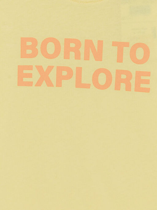 Bisiklet Yaka Bask?l? Erkek ?ocuk Ti??rt