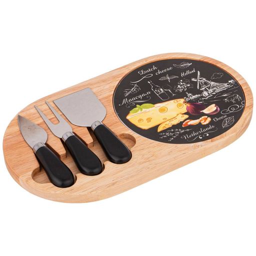 НАБОР ДЛЯ СЫРА LEFARD СЕКРЕТНЫЕ ИНГРЕДИЕНТЫ 4 ПРЕДМЕТА ЧЕРНЫЙ 30*17*2,5 СМ  фото 2