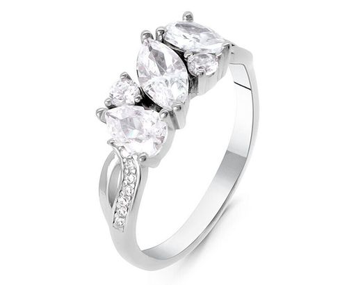 Кольцо из серебра куб.циркон., МЦВА63