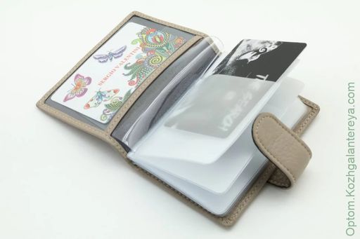 Женская кожаная визитница Sergio Valentini СВ 8035-010  фото 8