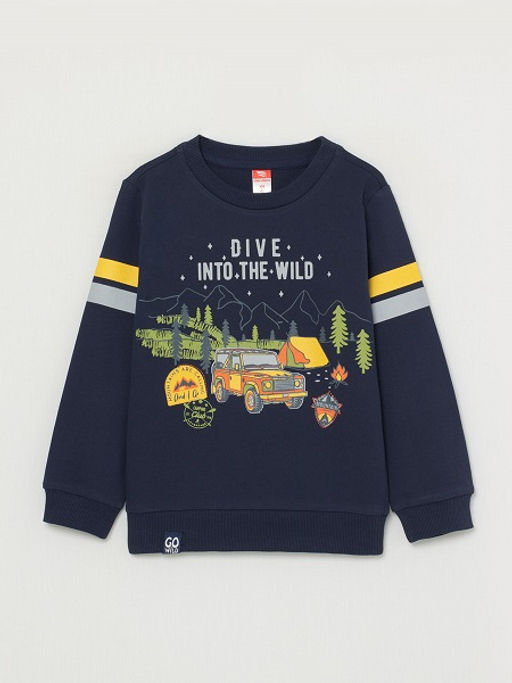 CRB wear/CWKB 62870-41-288 Джемпер модель свитшот для мальчика, темно-синий/Ex.Cherubino  фото 5