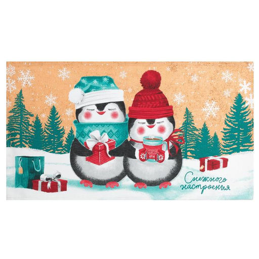 Полотенце кухонное Снежного настроения 35х60см - Доляна фото 2