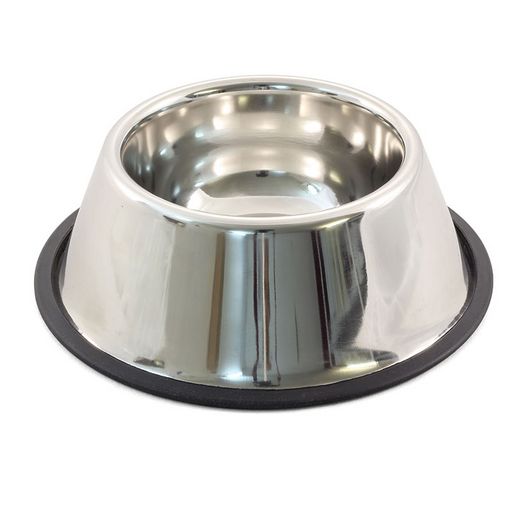 Миска 1508 металлическая на резинке, 0,80л