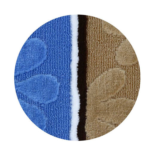 Набор ковриков 2 шт для ванной и туалета, полиэстер, 50*80+50*40 см, арт. 466-251