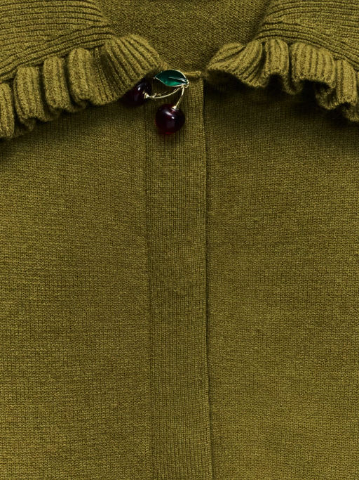Вязаный кардиган с декоративной пуговицей / Zarina
