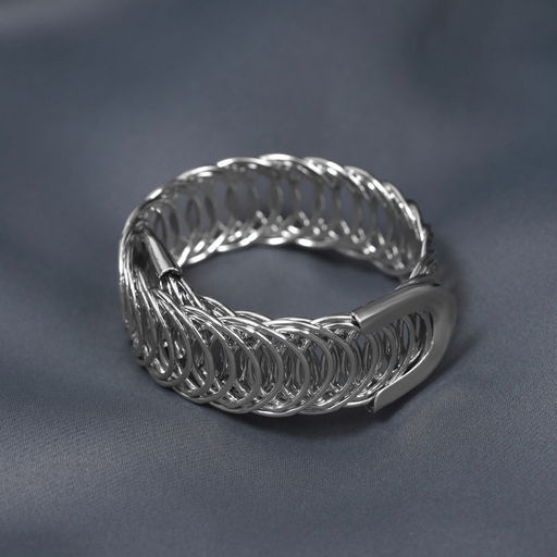 Подхват для штор «Кольцо», 2×23 см, цвет серебряный