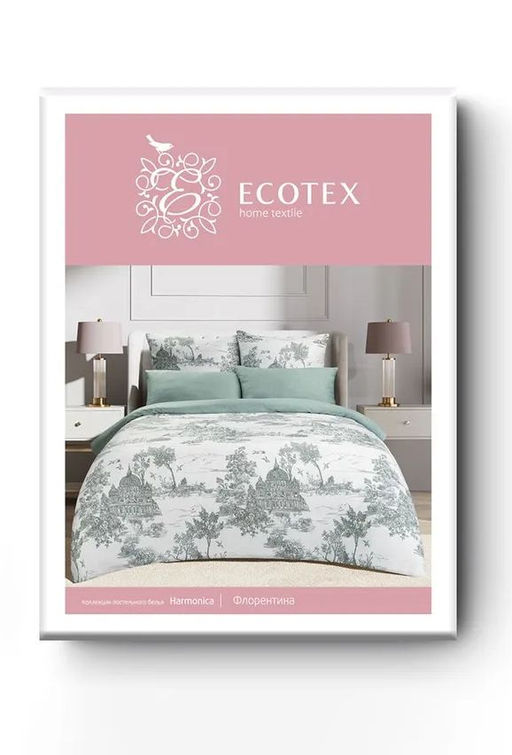 Постельное белье Флорентина Семейный + 4 наволочки - Ecotex фото 7