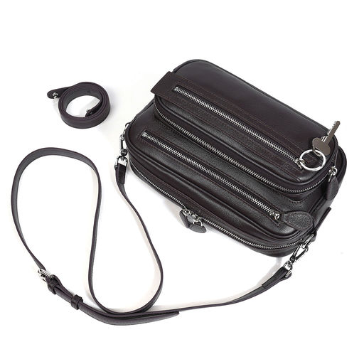 Женская сумка, кожа, MIRONPAN 520603 Коричневый фото 3