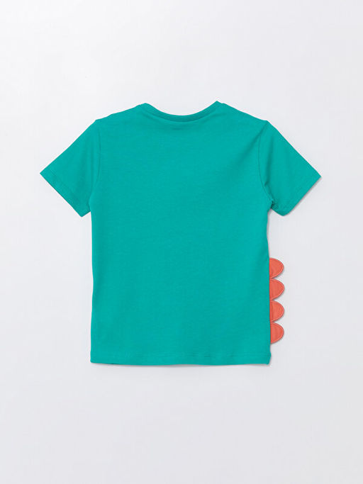 Bisiklet Yaka K?sa Kollu Bask?l? Erkek Bebek Ti??rt - Waikiki фото 2