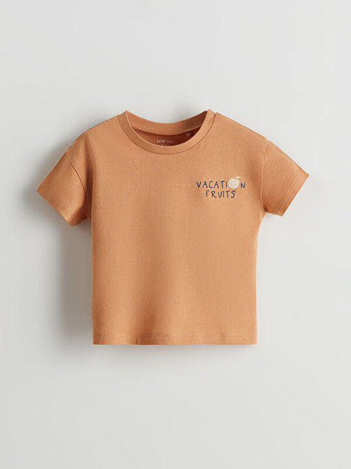 Bask?l? Erkek Bebek Ti??rt ve ?ort 2li