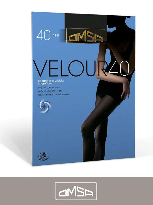 (Omsa) Velour 40 XL (чз)  фото 3