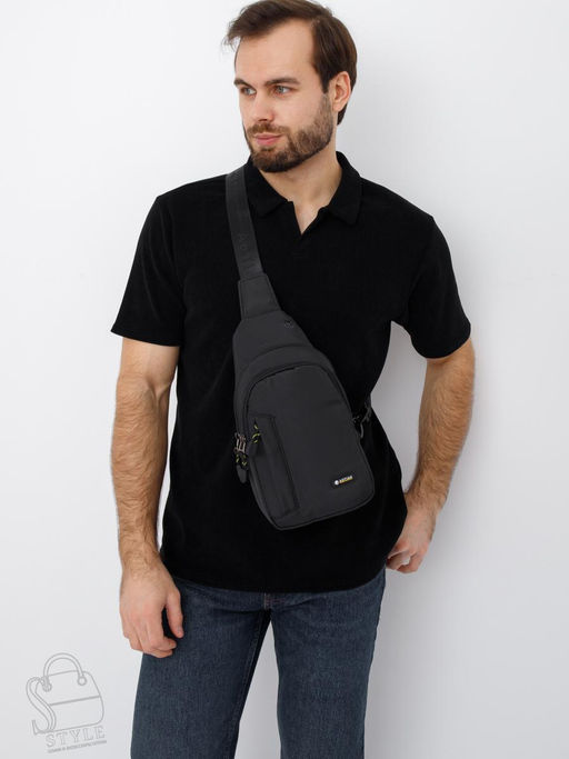 Рюкзак мужской текстильный 82057 black Aotian