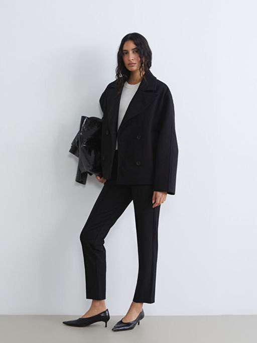 Y?ksek Bel Slim Fit Kad?n Pantolon