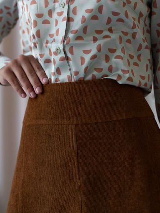 вельветовая юбка, на подкладке 1032-0725 - Трика фото 6