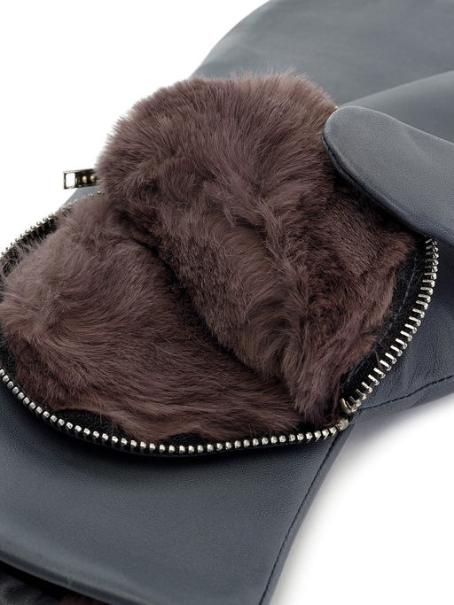 Рукавицы женские н/м крол IS129 grey - Eleganzza фото 3