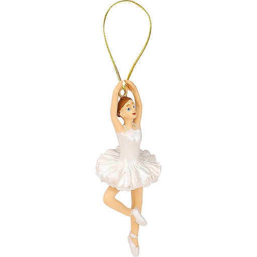 Полирезиновая подвеска "Балерина Роза" 8*3см