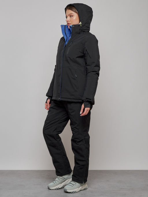 Горнолыжный костюм женский зимний черного цвета 005Ch - Chunmai фото 6