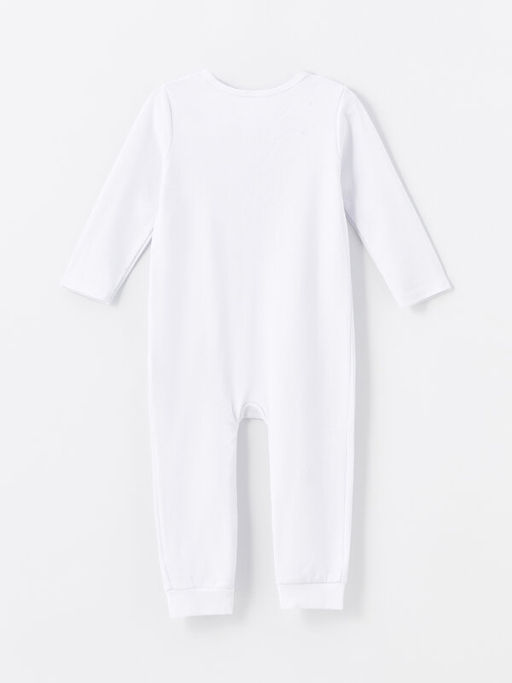 Bisiklet Yaka Uzun Kollu Bask?l? K?z Bebek Tulum - Waikiki фото 2