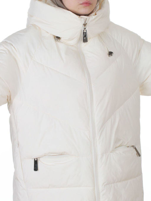 8808 MILK WHITE Куртка зимняя женская (150 гр. холлофайбер)