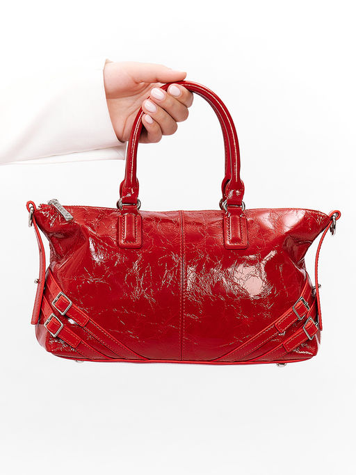 LACCOMA сумка TH1366-красный натуральная кожа полиэстер фото 5