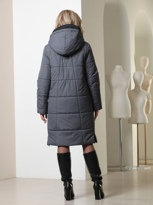 25422 Пальто графитовый - Dizzyway фото 6